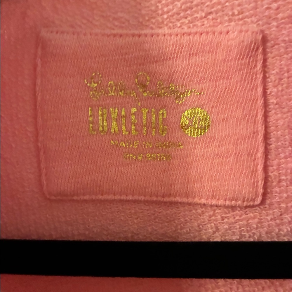 Lilly Pulitzer Pink Quarter-Zip Sweatshirt - Picture 5 of 5